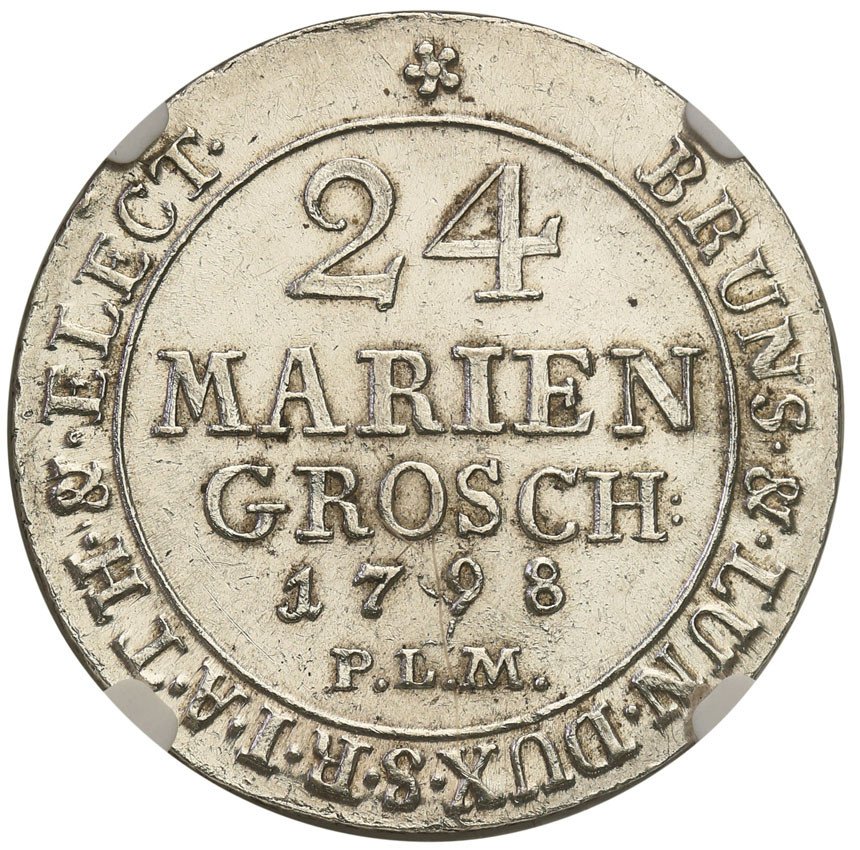 Niemcy. Braunschweig - Calenberg - Hannover. 24 Mariengroschen, 1798 PLM, Clansthal NGC MS 61